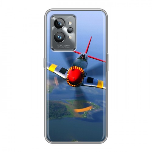Дизайнерский силиконовый с усиленными углами чехол для Realme GT2 Pro самолеты