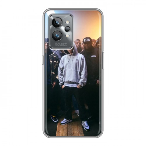 Дизайнерский силиконовый с усиленными углами чехол для Realme GT2 Pro Eminem