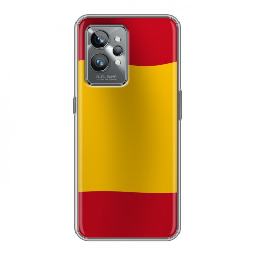 Дизайнерский силиконовый с усиленными углами чехол для Realme GT2 Pro флаг Испании