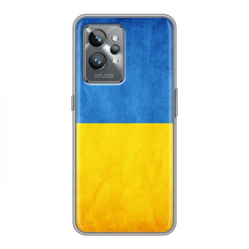 Дизайнерский силиконовый с усиленными углами чехол для Realme GT2 Pro Флаг Украины