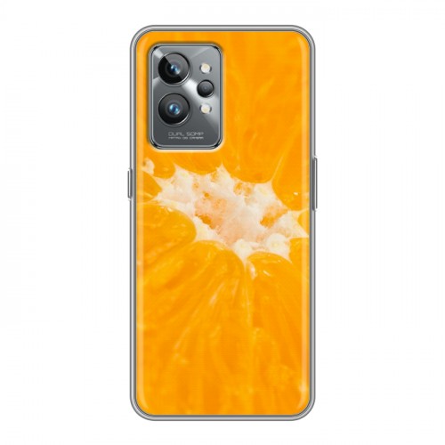 Дизайнерский силиконовый с усиленными углами чехол для Realme GT2 Pro Апельсины