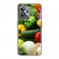 Дизайнерский силиконовый с усиленными углами чехол для Realme GT2 Pro Овощи