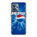 Дизайнерский силиконовый с усиленными углами чехол для Realme GT2 Pro Pepsi
