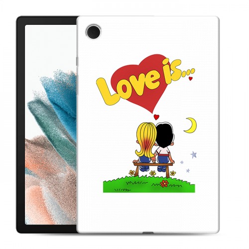 Дизайнерский силиконовый чехол для Samsung Galaxy Tab A8 10.5 (2021) любовь это...