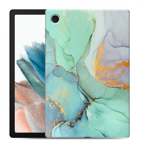 Дизайнерский силиконовый чехол для Samsung Galaxy Tab A8 10.5 (2021) Мраморные узоры