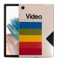 Дизайнерский силиконовый чехол для Samsung Galaxy Tab A8 10.5 (2021) Кассеты из 90х