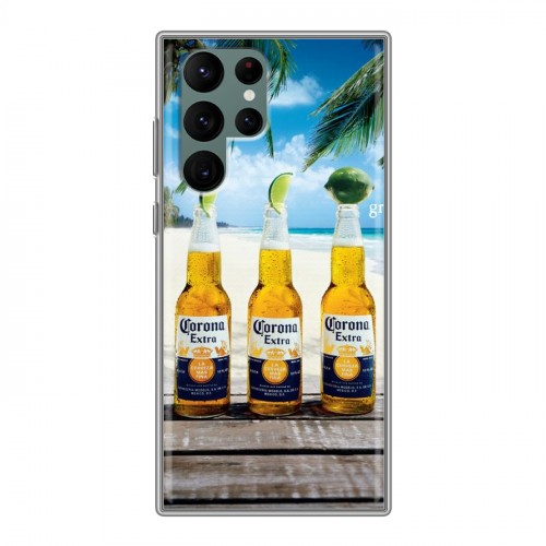 Дизайнерский пластиковый чехол для Samsung Galaxy S22 Ultra Corona