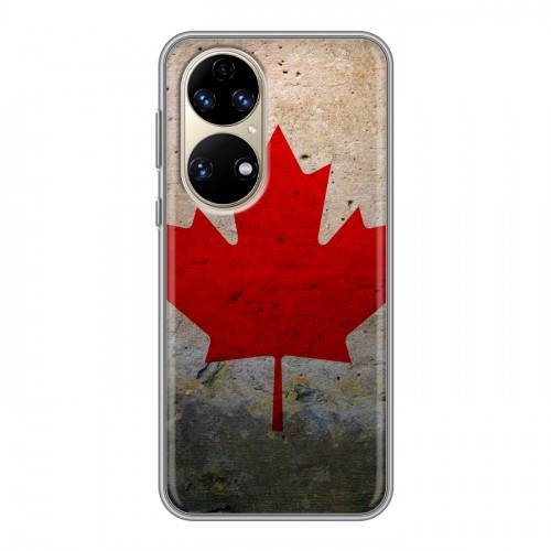 Дизайнерский силиконовый чехол для Huawei P50 Pro Флаг Канады