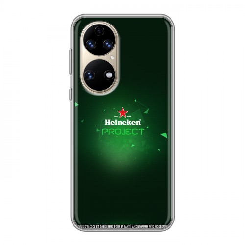 Дизайнерский силиконовый чехол для Huawei P50 Pro Heineken