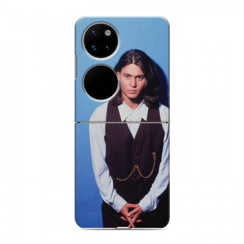 Дизайнерский пластиковый чехол для Huawei P50 Pocket Джонни Депп