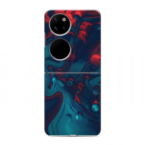 Дизайнерский пластиковый чехол для Huawei P50 Pocket Размытые краски