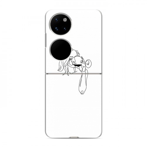 Дизайнерский пластиковый чехол для Huawei P50 Pocket Истина в вине