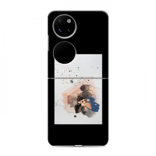 Дизайнерский пластиковый чехол для Huawei P50 Pocket Стильные абстракции