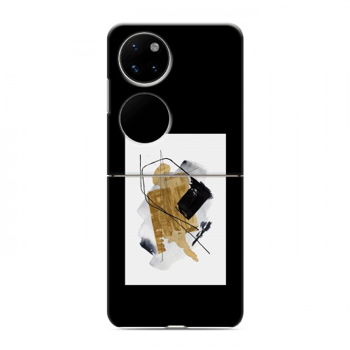 Дизайнерский пластиковый чехол для Huawei P50 Pocket Стильные абстракции
