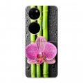 Дизайнерский пластиковый чехол для Huawei P50 Pocket Орхидеи