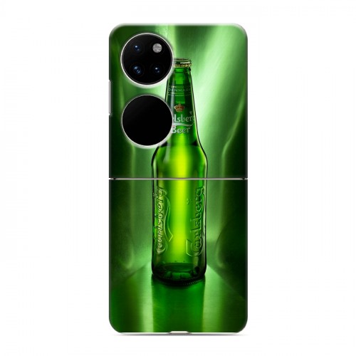 Дизайнерский пластиковый чехол для Huawei P50 Pocket Carlsberg