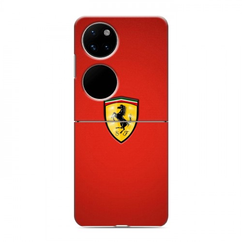 Дизайнерский пластиковый чехол для Huawei P50 Pocket Ferrari