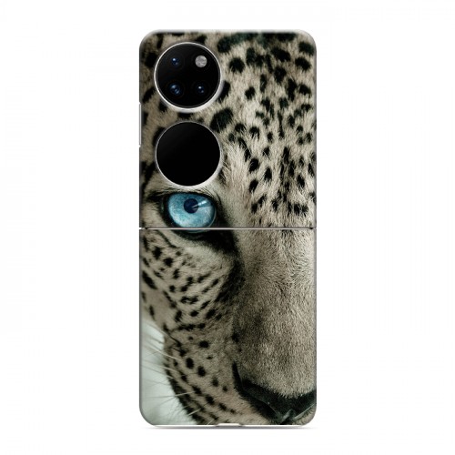 Дизайнерский пластиковый чехол для Huawei P50 Pocket Леопард