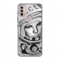 Дизайнерский силиконовый чехол для Lenovo K14 Plus Юрий Гагарин