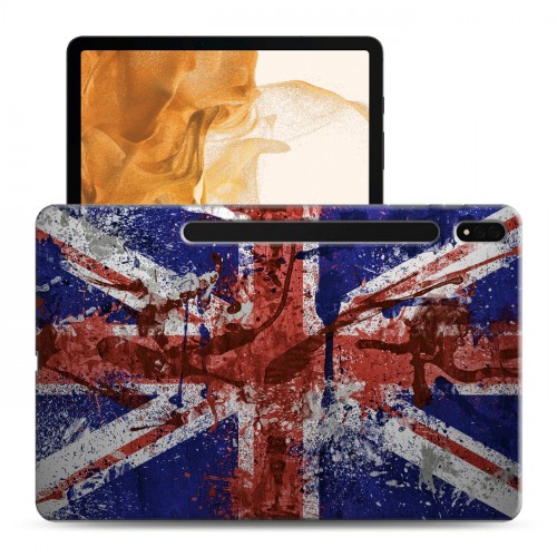 Дизайнерский силиконовый чехол для Samsung Galaxy Tab S8 Plus флаг Британии