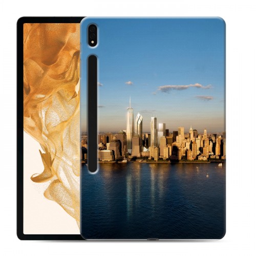 Дизайнерский силиконовый чехол для Samsung Galaxy Tab S8 Plus Нью-Йорк