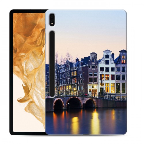 Дизайнерский силиконовый чехол для Samsung Galaxy Tab S8 Plus амстердам