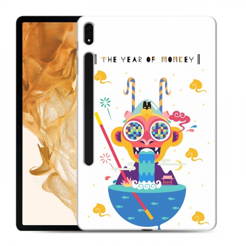 Дизайнерский силиконовый чехол для Samsung Galaxy Tab S8 Plus Китайский Новый Год