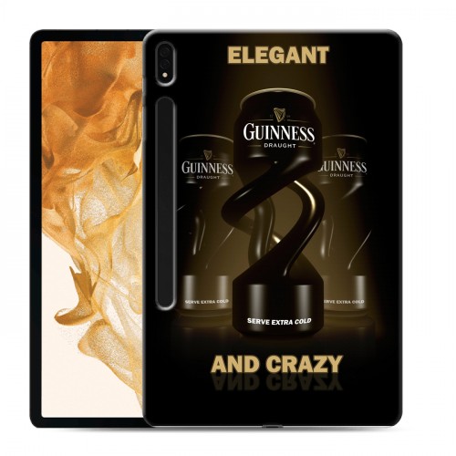 Дизайнерский силиконовый чехол для Samsung Galaxy Tab S8 Plus Guinness
