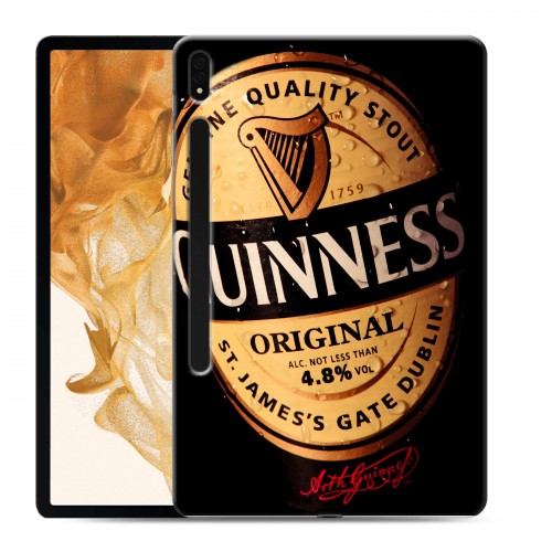 Дизайнерский силиконовый чехол для Samsung Galaxy Tab S8 Plus Guinness