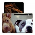 Дизайнерский силиконовый чехол для Samsung Galaxy Tab S8 Ultra Собаки