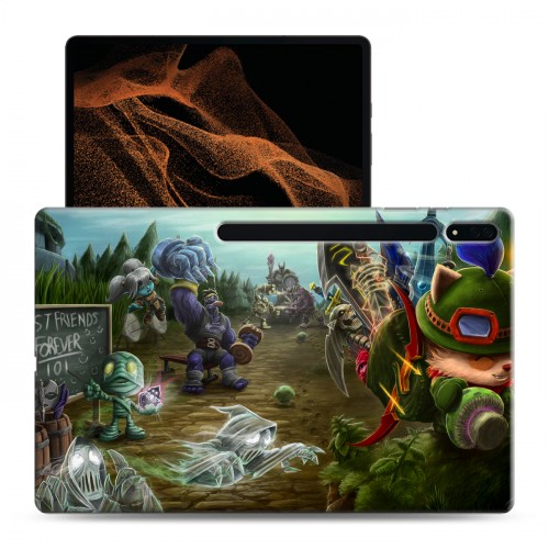Дизайнерский силиконовый чехол для Samsung Galaxy Tab S8 Ultra League of Legends