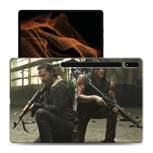 Дизайнерский силиконовый чехол для Samsung Galaxy Tab S8 Ultra Ходячие Мертвецы