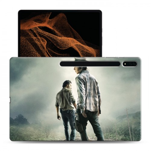Дизайнерский силиконовый чехол для Samsung Galaxy Tab S8 Ultra Ходячие Мертвецы