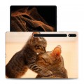 Дизайнерский силиконовый чехол для Samsung Galaxy Tab S8 Ultra Кошки 