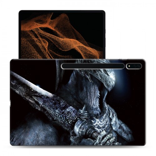 Дизайнерский силиконовый чехол для Samsung Galaxy Tab S8 Ultra Dark souls 