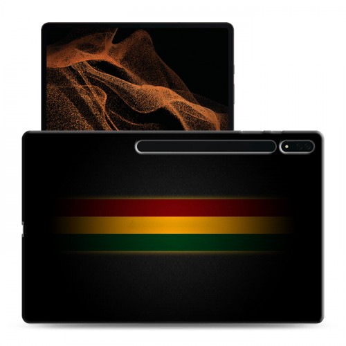 Дизайнерский силиконовый чехол для Samsung Galaxy Tab S8 Ultra флаг Раста