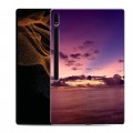 Дизайнерский силиконовый чехол для Samsung Galaxy Tab S8 Ultra Закат