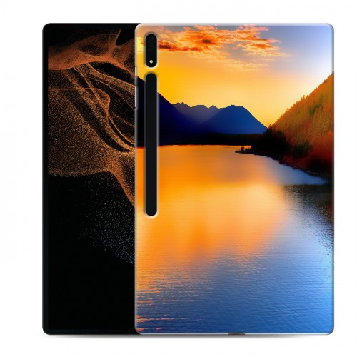 Дизайнерский силиконовый чехол для Samsung Galaxy Tab S8 Ultra Закат