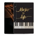 Дизайнерский силиконовый чехол для Samsung Galaxy Tab S8 Ultra Дизайнерское пианино