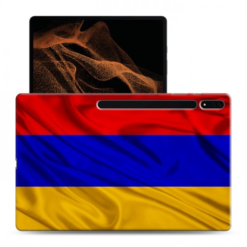 Дизайнерский силиконовый чехол для Samsung Galaxy Tab S8 Ultra Флаг Армении