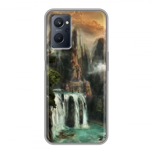 Дизайнерский силиконовый чехол для Realme 9i водопады