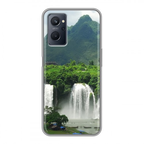 Дизайнерский силиконовый с усиленными углами чехол для Realme 9i водопады