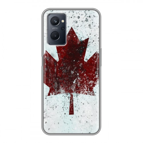 Дизайнерский силиконовый чехол для Realme 9i флаг Канады