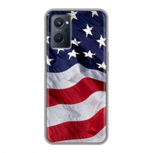Дизайнерский силиконовый чехол для Realme 9i Флаг США