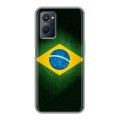 Дизайнерский силиконовый с усиленными углами чехол для Realme 9i Флаг Бразилии