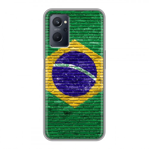 Дизайнерский силиконовый чехол для Realme 9i Флаг Бразилии