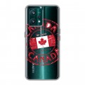 Полупрозрачный дизайнерский пластиковый чехол для Realme 9 Pro Plus Флаг Канады