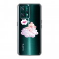 Полупрозрачный дизайнерский пластиковый чехол для Realme 9 Pro Plus Прозрачные свинки