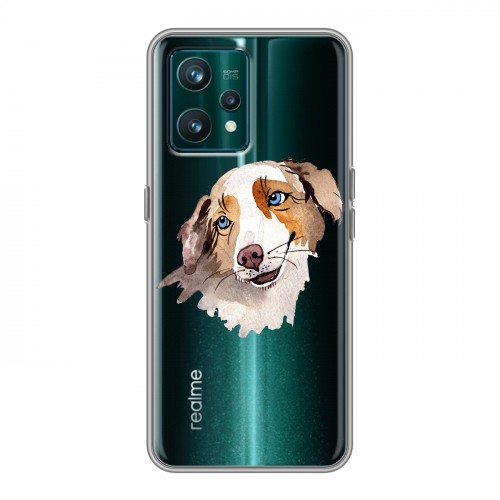Полупрозрачный дизайнерский пластиковый чехол для Realme 9 Pro Plus Прозрачные собаки