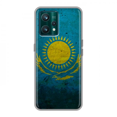 Дизайнерский пластиковый чехол для Realme 9 Pro Plus Флаг Казахстана